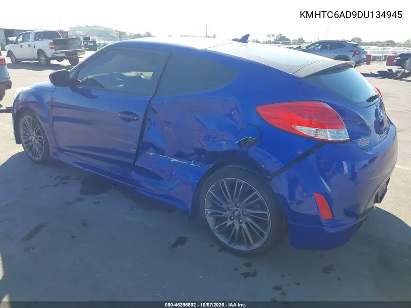 2013 HYUNDAI VELOSTER VIN KMHTC6AD9DU134945 — фото 3
