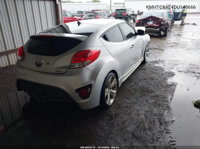 2013 HYUNDAI VELOSTER VIN KMHTC6AE4DU145666 — фото 4