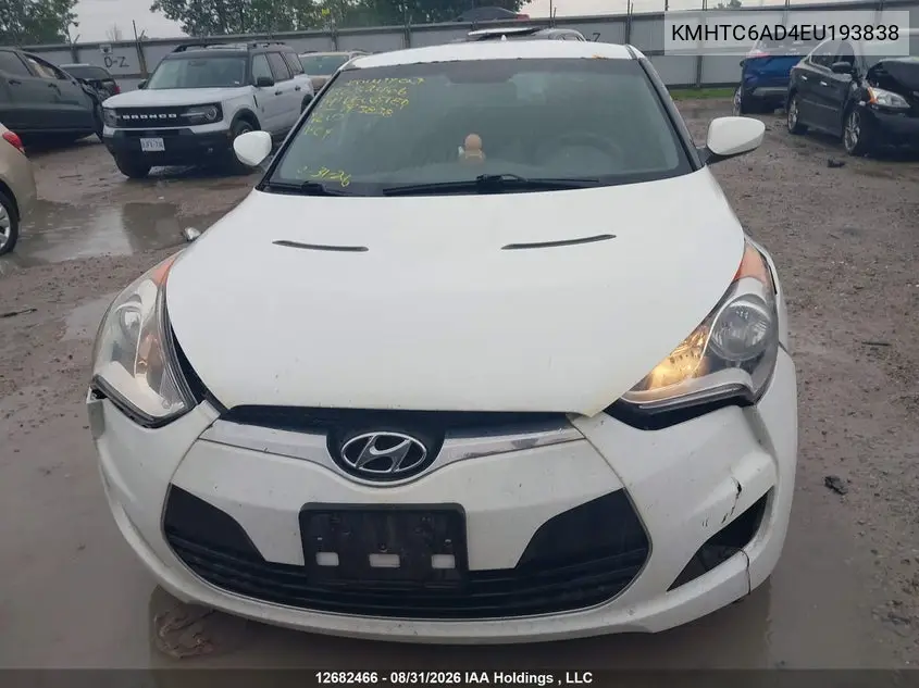 2014 HYUNDAI VELOSTER VIN KMHTC6AD4EU193838 — фото 12