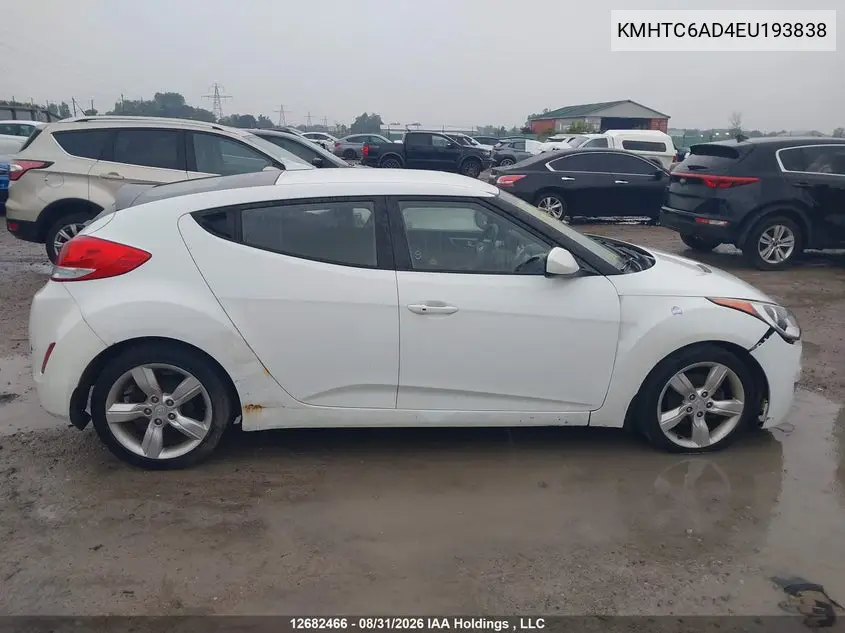 2014 HYUNDAI VELOSTER VIN KMHTC6AD4EU193838 — фото 13