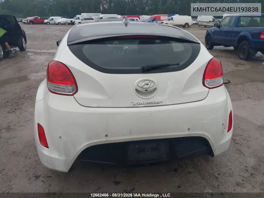 2014 HYUNDAI VELOSTER VIN KMHTC6AD4EU193838 — фото 16