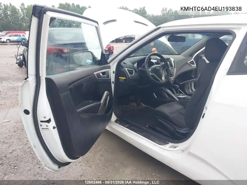 2014 HYUNDAI VELOSTER VIN KMHTC6AD4EU193838 — фото 18