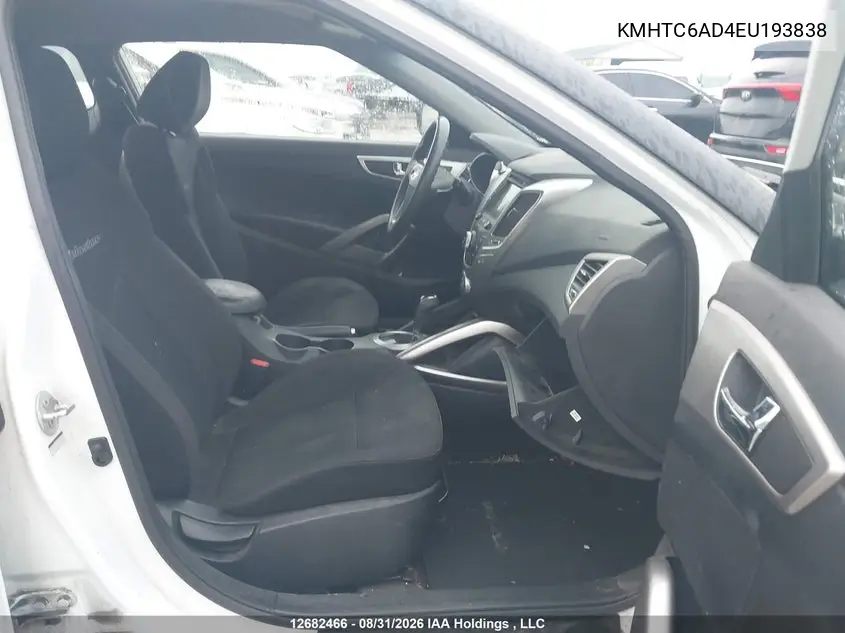 2014 HYUNDAI VELOSTER VIN KMHTC6AD4EU193838 — фото 5
