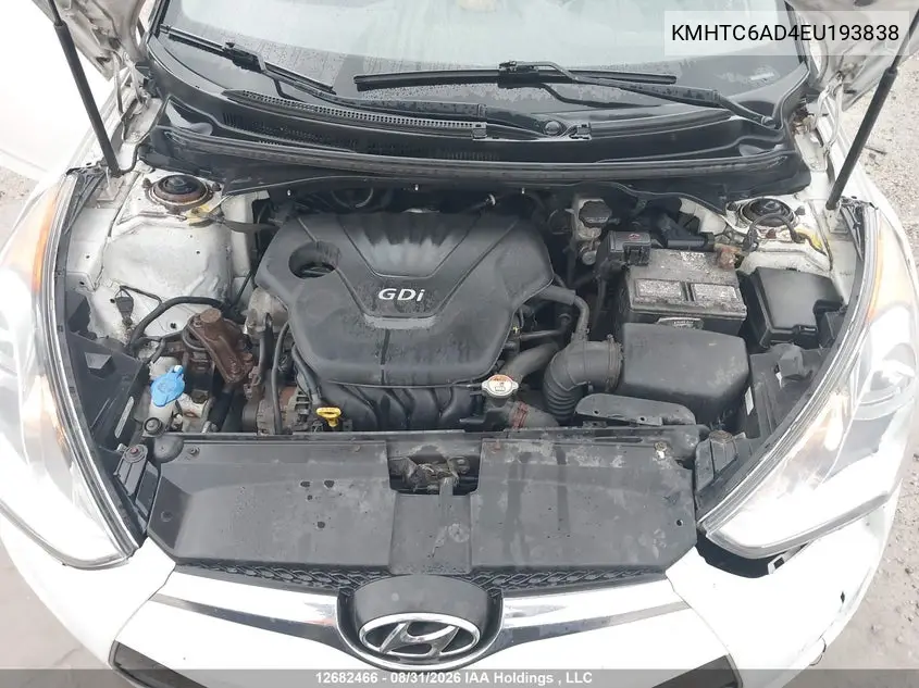2014 HYUNDAI VELOSTER VIN KMHTC6AD4EU193838 — фото 9