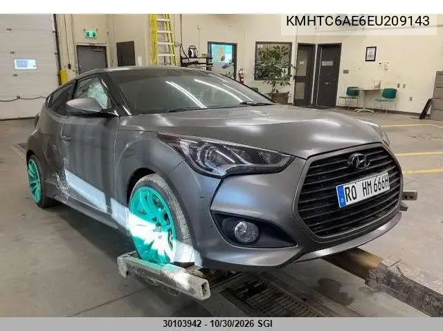 HYUNDAI VELOSTER 2014, VIN KMHTC6AE6EU209143