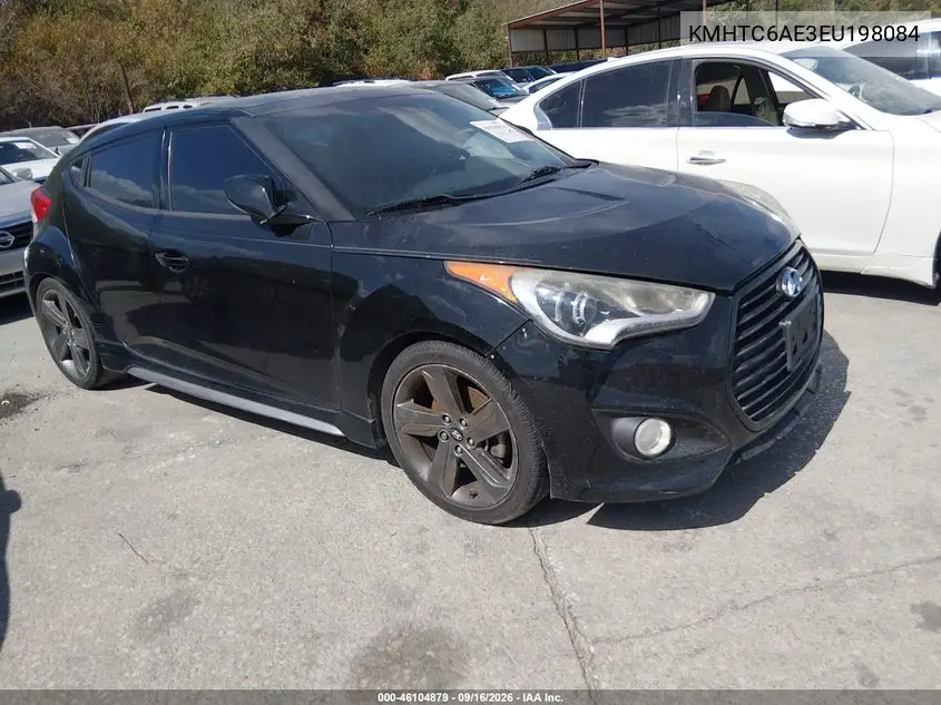 HYUNDAI VELOSTER 2014, VIN KMHTC6AE3EU198084