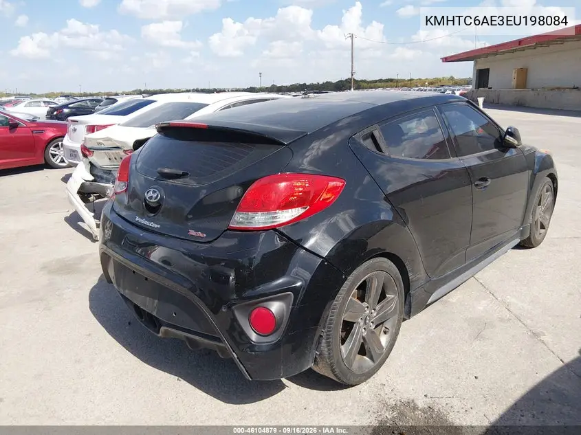2014 HYUNDAI VELOSTER VIN KMHTC6AE3EU198084 — фото 4