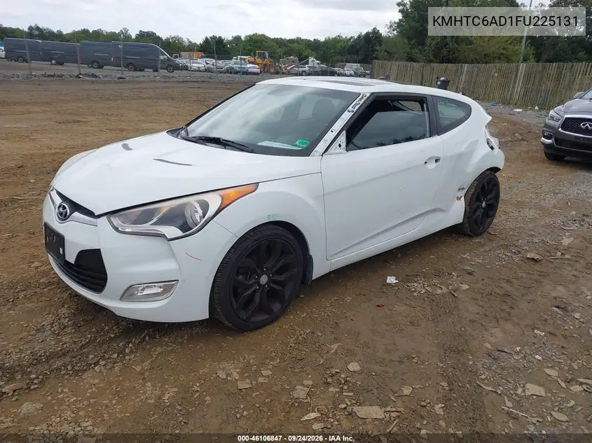 2015 HYUNDAI VELOSTER VIN KMHTC6AD1FU225131 — фото 2