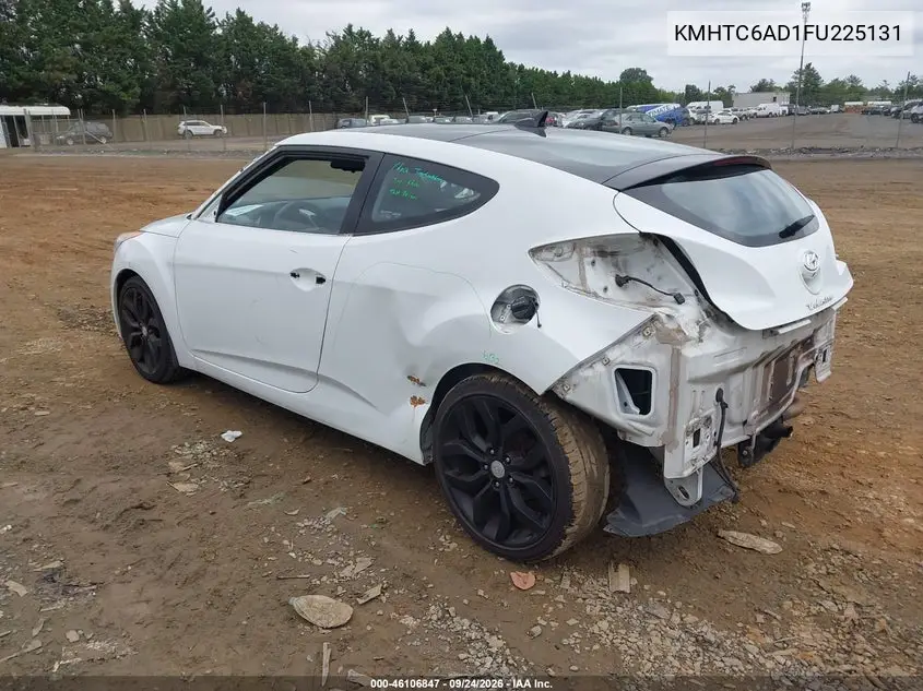 2015 HYUNDAI VELOSTER VIN KMHTC6AD1FU225131 — фото 3