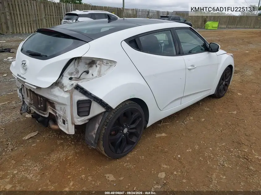 2015 HYUNDAI VELOSTER VIN KMHTC6AD1FU225131 — фото 4