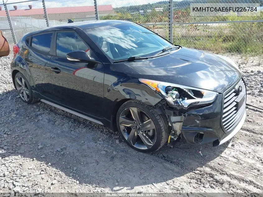 HYUNDAI VELOSTER 2015, VIN KMHTC6AE6FU226784