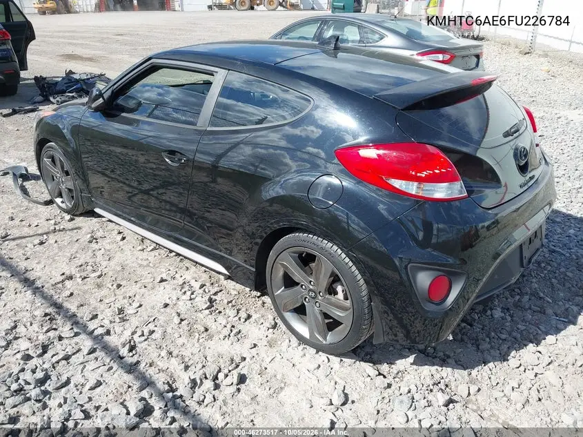 2015 HYUNDAI VELOSTER VIN KMHTC6AE6FU226784 — фото 3