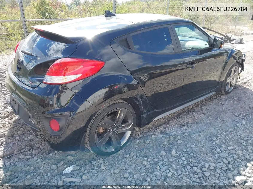2015 HYUNDAI VELOSTER VIN KMHTC6AE6FU226784 — фото 4