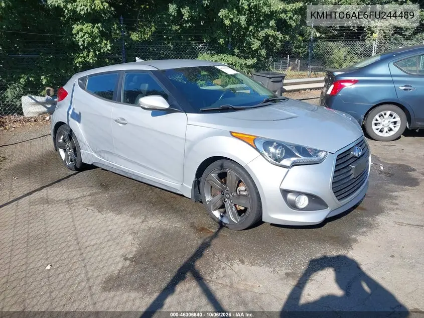 HYUNDAI VELOSTER 2015, VIN KMHTC6AE6FU244489