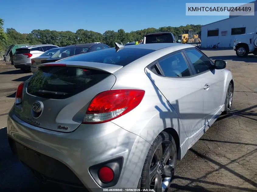 2015 HYUNDAI VELOSTER VIN KMHTC6AE6FU244489 — фото 4