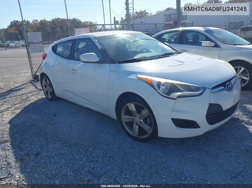 HYUNDAI VELOSTER 2015, VIN KMHTC6AD8FU241245