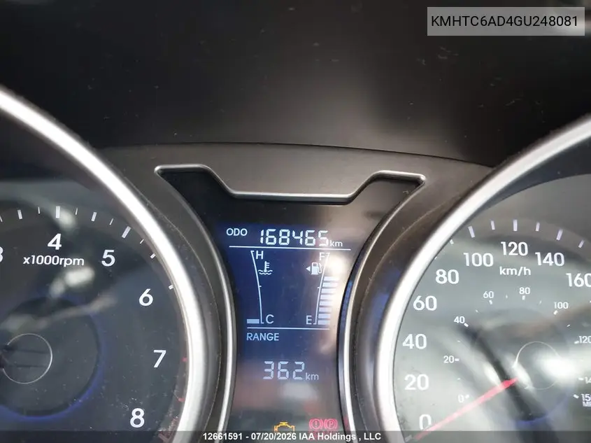 2016 HYUNDAI VELOSTER VIN KMHTC6AD4GU248081 — фото 15