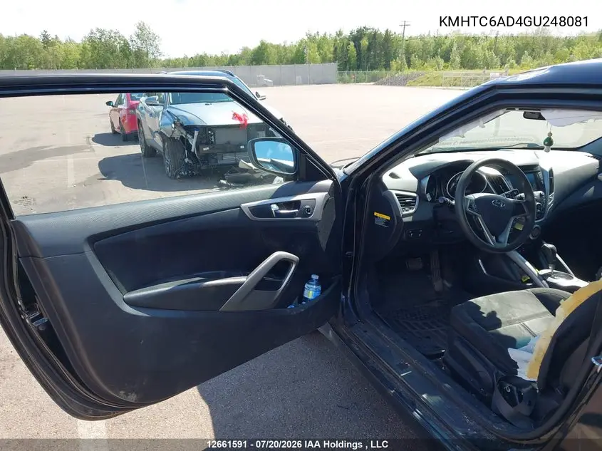 2016 HYUNDAI VELOSTER VIN KMHTC6AD4GU248081 — фото 19