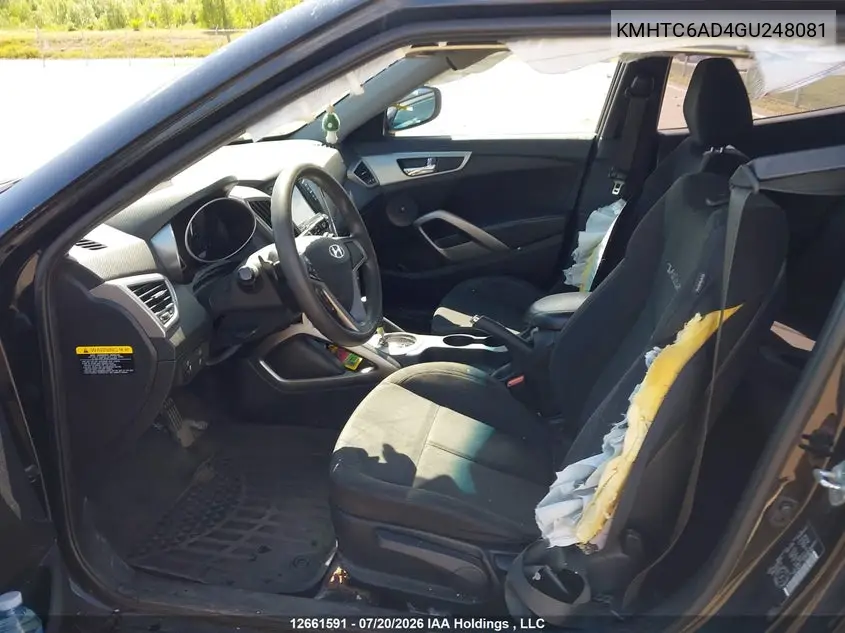 2016 HYUNDAI VELOSTER VIN KMHTC6AD4GU248081 — фото 20