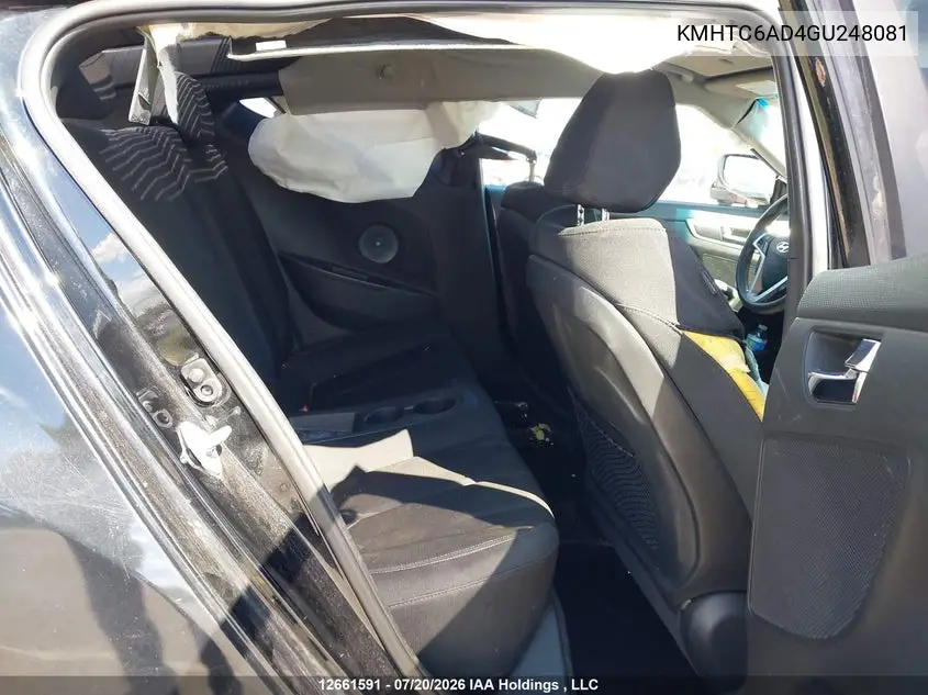 2016 HYUNDAI VELOSTER VIN KMHTC6AD4GU248081 — фото 8