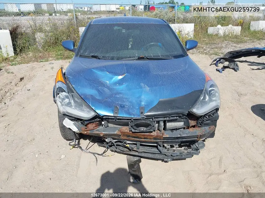 2016 HYUNDAI VELOSTER VIN KMHTC6AEXGU259739 — фото 13