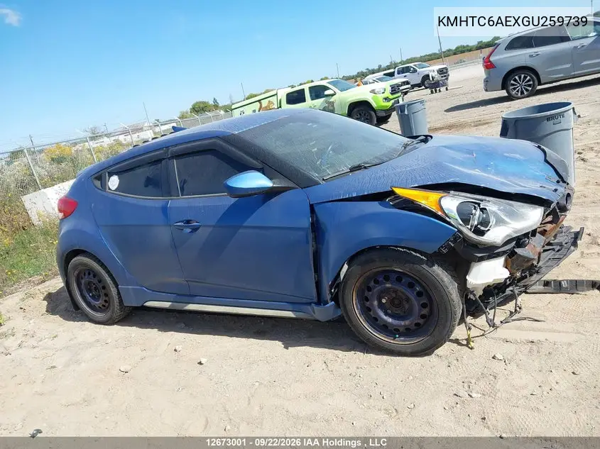 2016 HYUNDAI VELOSTER VIN KMHTC6AEXGU259739 — фото 14