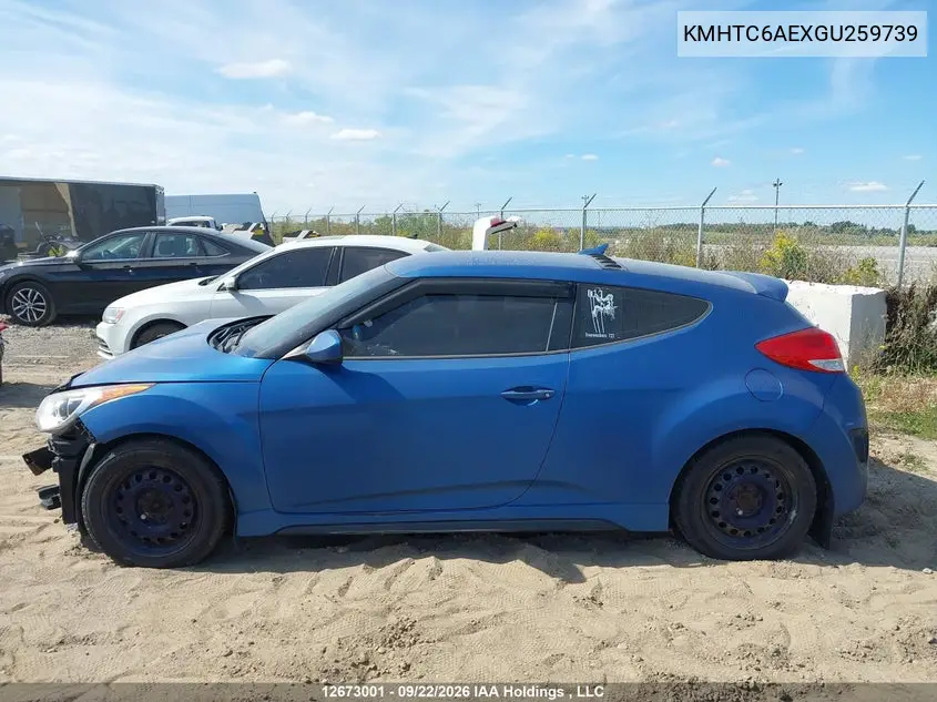 2016 HYUNDAI VELOSTER VIN KMHTC6AEXGU259739 — фото 15