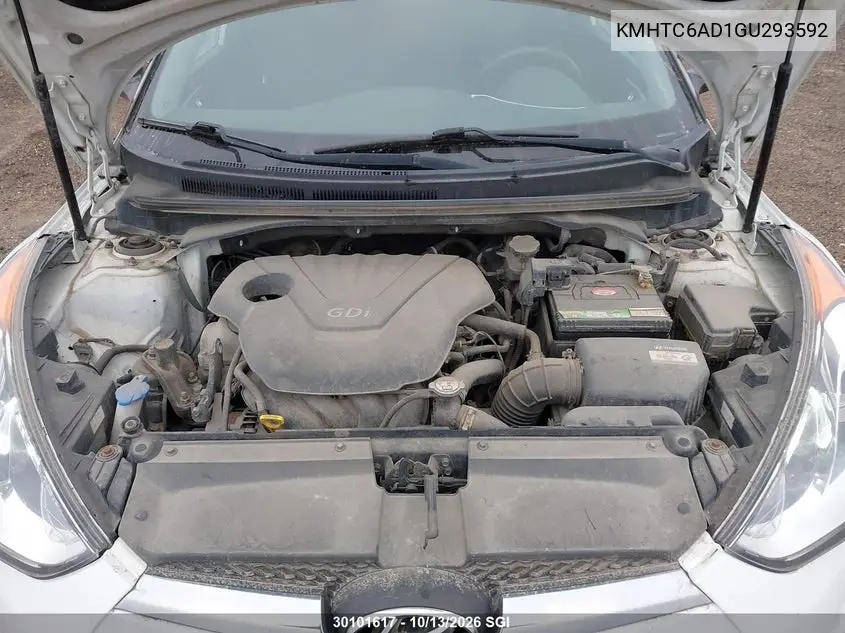 2016 HYUNDAI VELOSTER VIN KMHTC6AD1GU293592 — фото 10