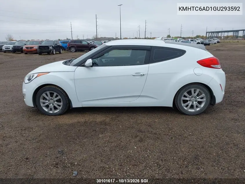 2016 HYUNDAI VELOSTER VIN KMHTC6AD1GU293592 — фото 14