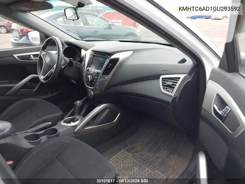 2016 HYUNDAI VELOSTER VIN KMHTC6AD1GU293592 — фото 5