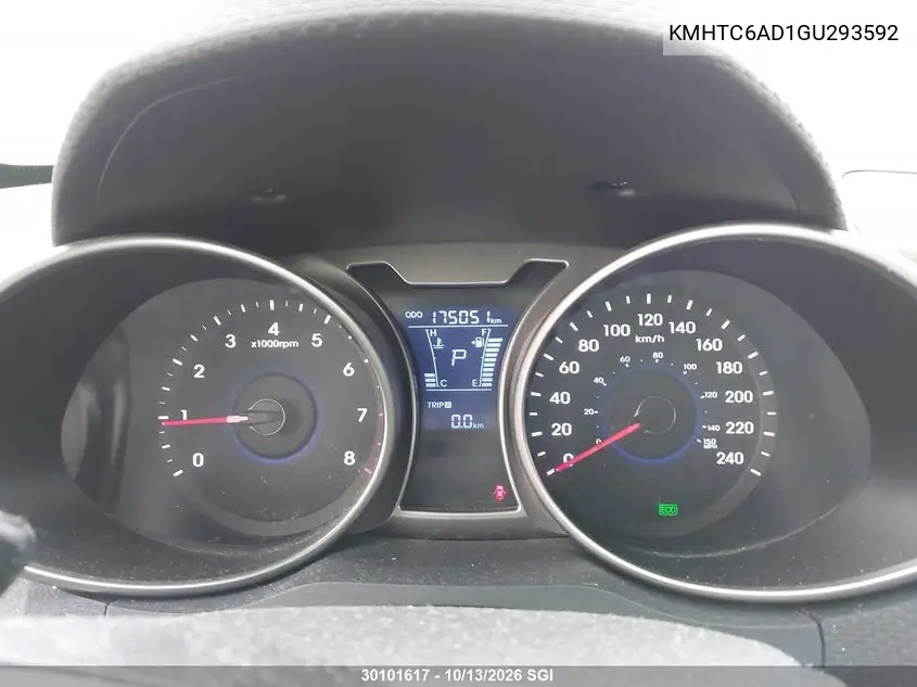 2016 HYUNDAI VELOSTER VIN KMHTC6AD1GU293592 — фото 7