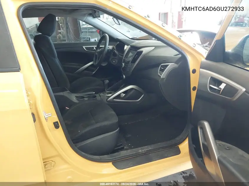 2016 HYUNDAI VELOSTER VIN KMHTC6AD6GU272933 — фото 5