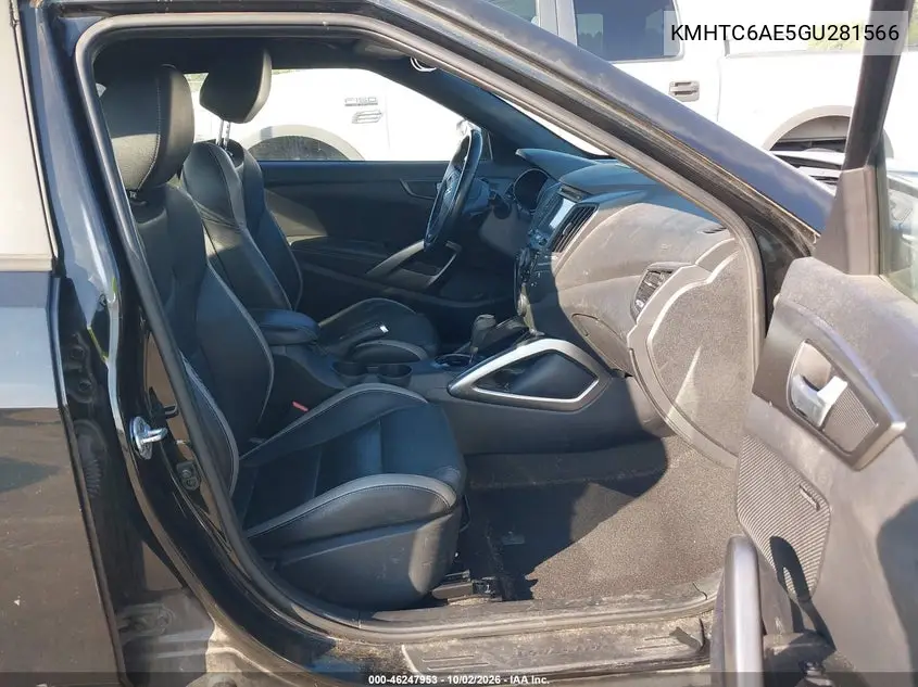 2016 HYUNDAI VELOSTER VIN KMHTC6AE5GU281566 — фото 5