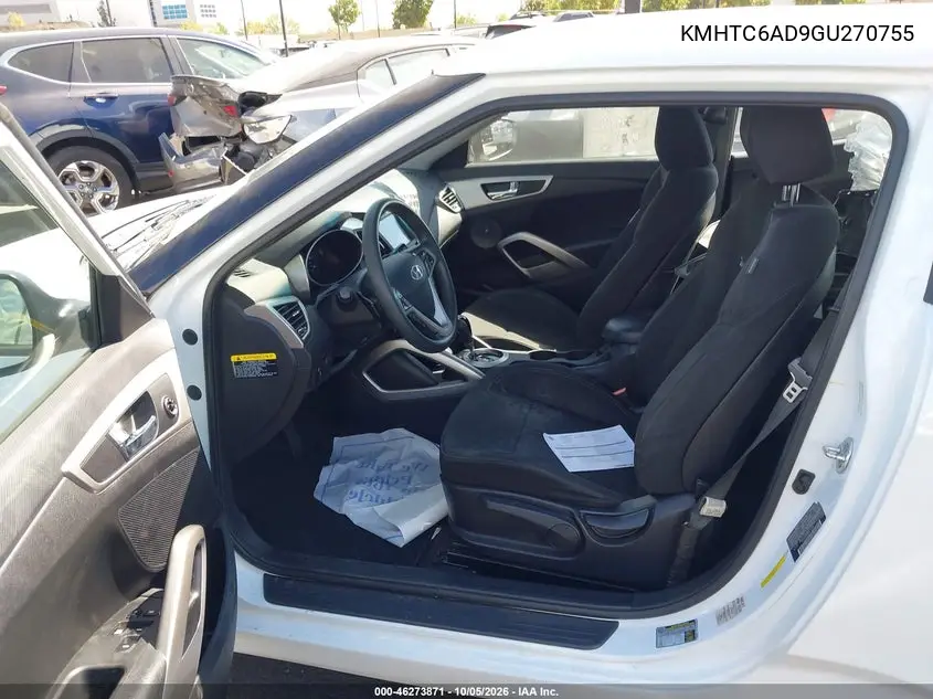 2016 HYUNDAI VELOSTER VIN KMHTC6AD9GU270755 — фото 5