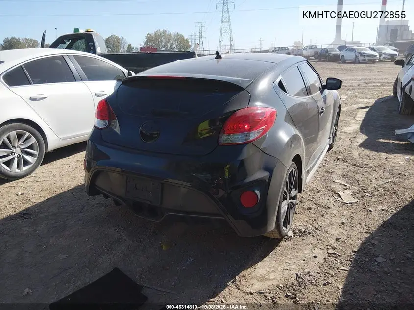 2016 HYUNDAI VELOSTER VIN KMHTC6AE0GU272855 — фото 4