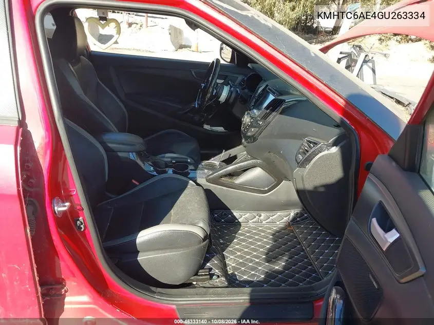 2016 HYUNDAI VELOSTER VIN KMHTC6AE4GU263334 — фото 5