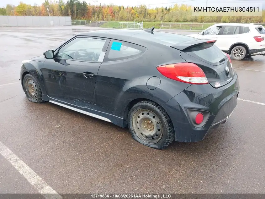 2017 HYUNDAI VELOSTER VIN KMHTC6AE7HU304511 — фото 3
