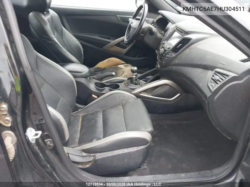 2017 HYUNDAI VELOSTER VIN KMHTC6AE7HU304511 — фото 5