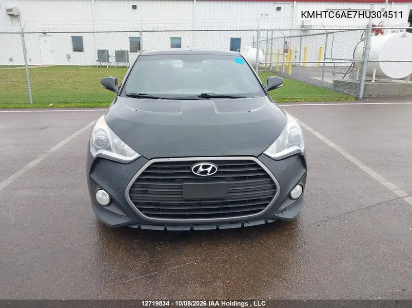 2017 HYUNDAI VELOSTER VIN KMHTC6AE7HU304511 — фото 6