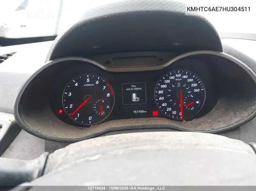 2017 HYUNDAI VELOSTER VIN KMHTC6AE7HU304511 — фото 7