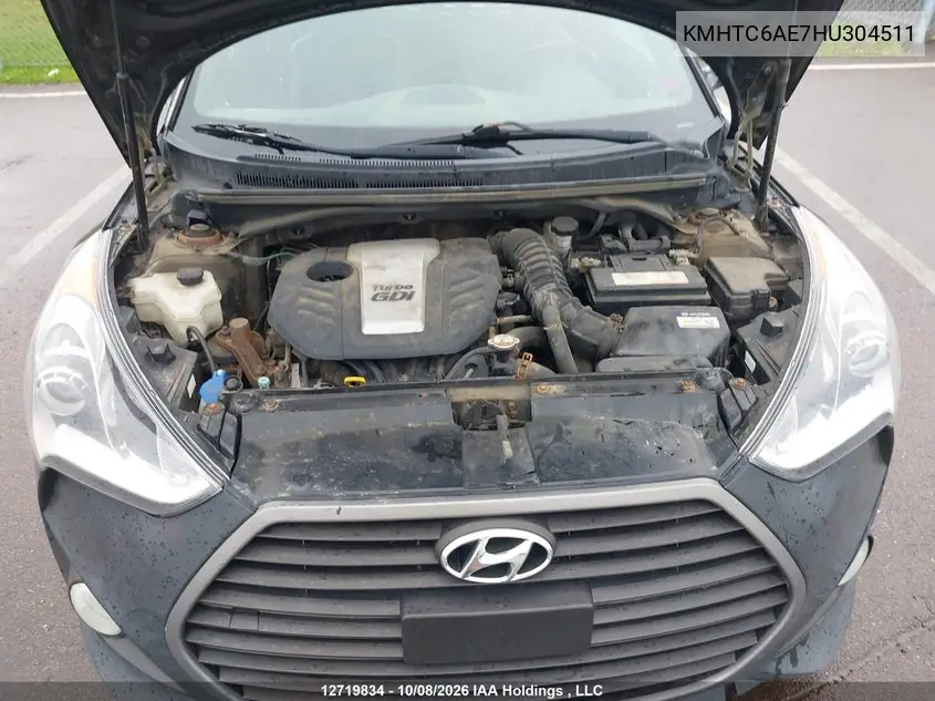 2017 HYUNDAI VELOSTER VIN KMHTC6AE7HU304511 — фото 9