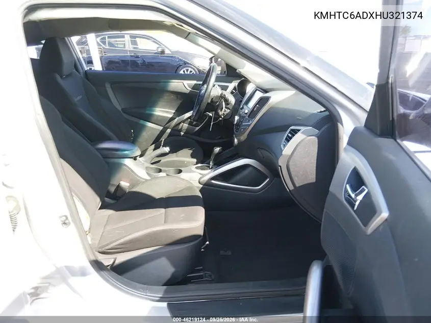 2017 HYUNDAI VELOSTER VIN KMHTC6ADXHU321374 — фото 5