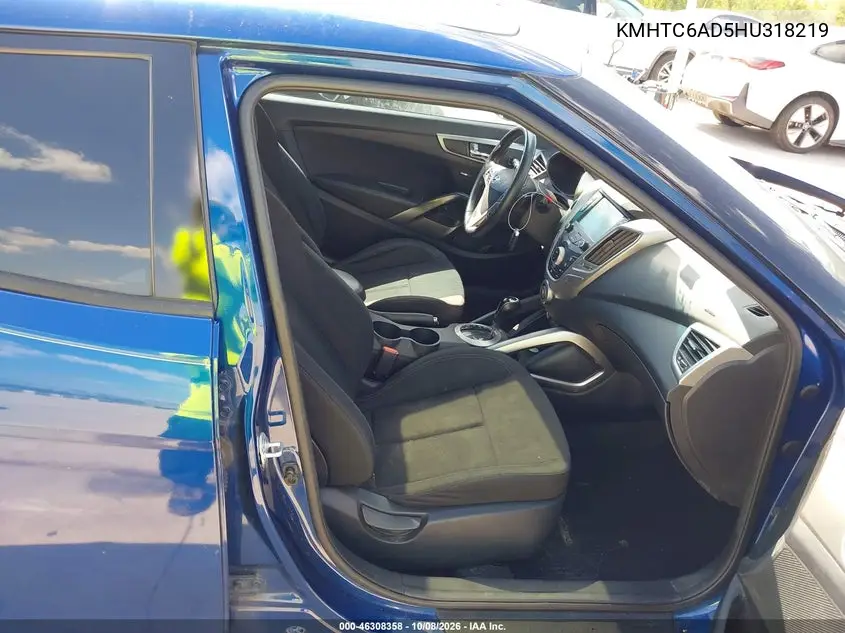 2017 HYUNDAI VELOSTER VIN KMHTC6AD5HU318219 — фото 5