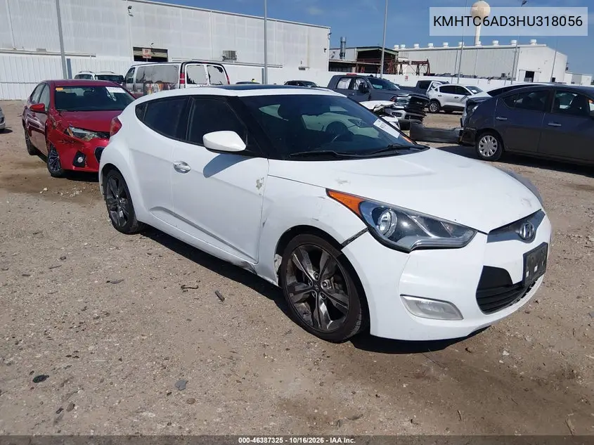 HYUNDAI VELOSTER 2017, VIN KMHTC6AD3HU318056