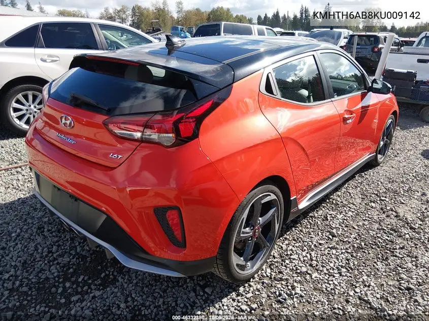2019 HYUNDAI VELOSTER VIN KMHTH6AB8KU009142 — фото 4