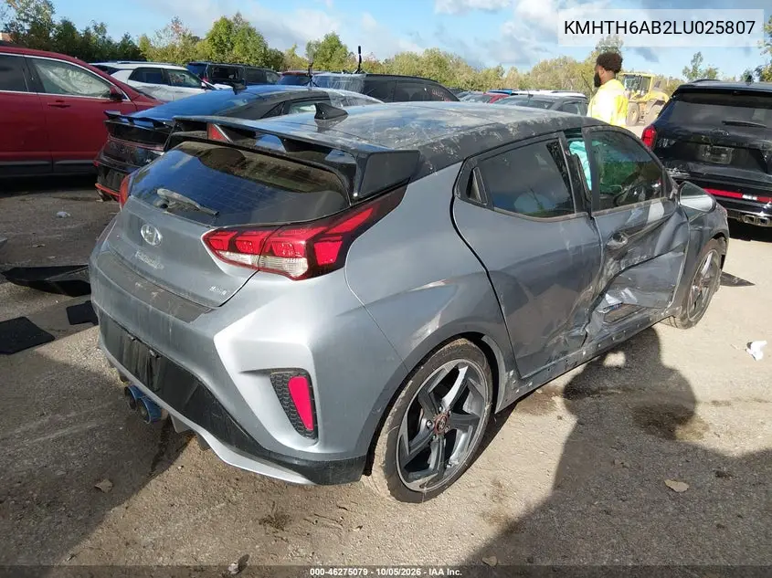 2020 HYUNDAI VELOSTER VIN KMHTH6AB2LU025807 — фото 4