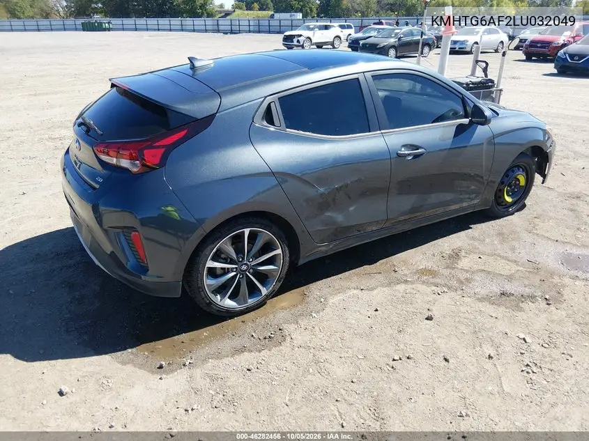 2020 HYUNDAI VELOSTER VIN KMHTG6AF2LU032049 — фото 4