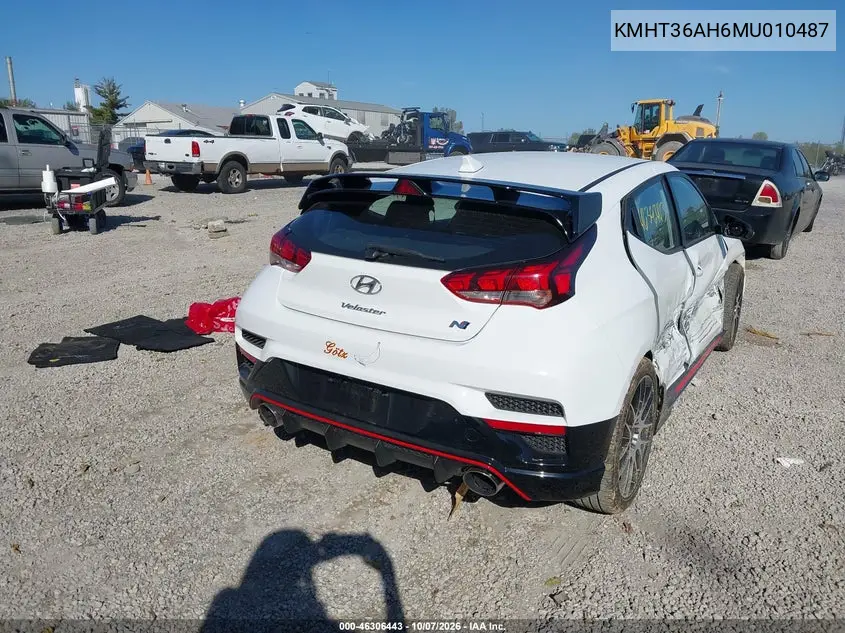2021 HYUNDAI VELOSTER VIN KMHT36AH6MU010487 — фото 4