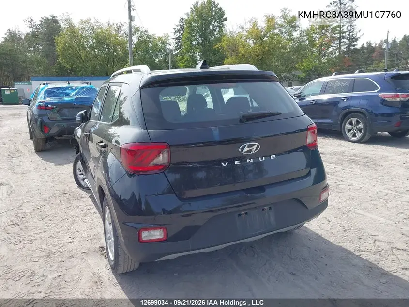 2021 HYUNDAI VENUE VIN KMHRC8A39MU107760 — фото 16