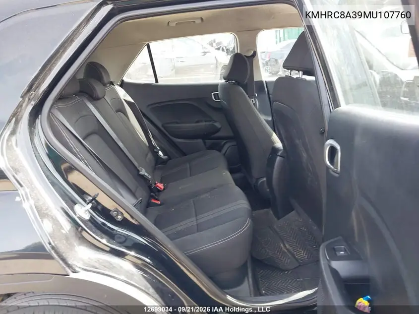 2021 HYUNDAI VENUE VIN KMHRC8A39MU107760 — фото 8